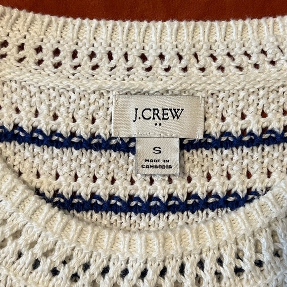 J. Crew Navy and White Striped Tank Top - Picture 2 of 12